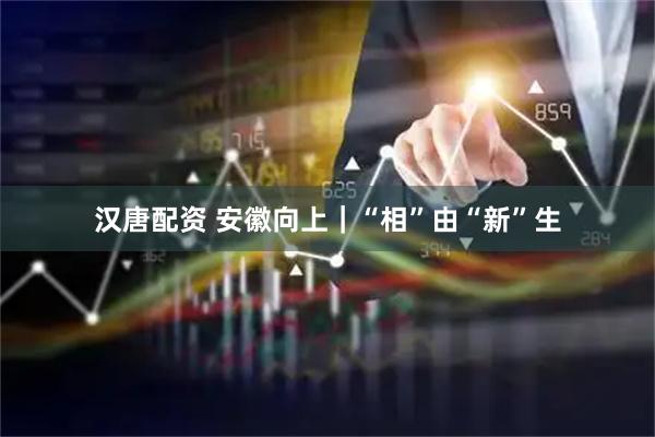 汉唐配资 安徽向上｜“相”由“新”生
