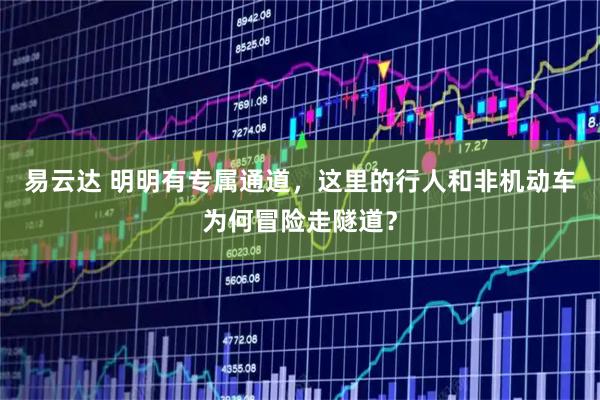易云达 明明有专属通道，这里的行人和非机动车为何冒险走隧道？
